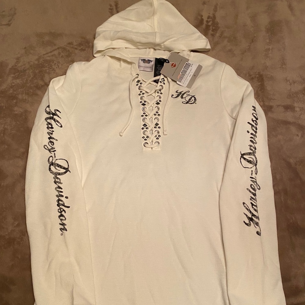 HARLEY DAVIDSON WAFFLE KNIT MEDIUM HOODIE